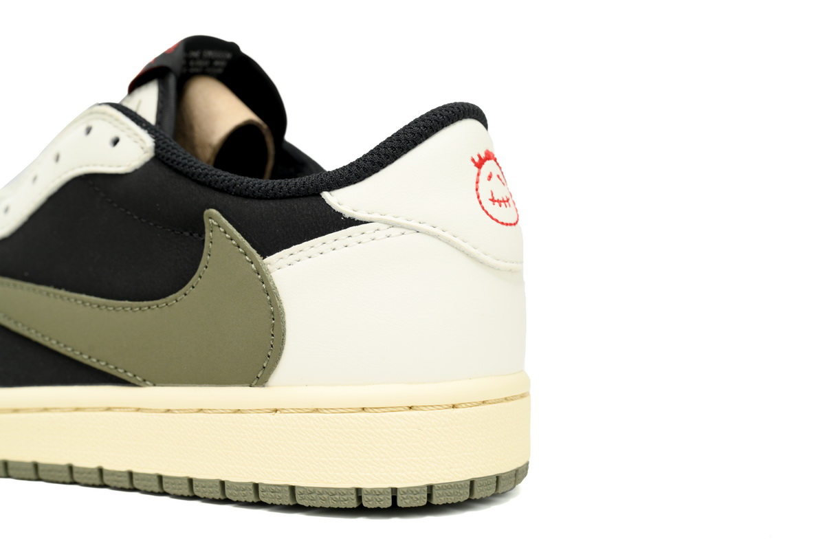 【$59 SALE】Air Jordan 1 Retro Low OG SP Travis Scott Olive (Women's)  DZ4137-106
