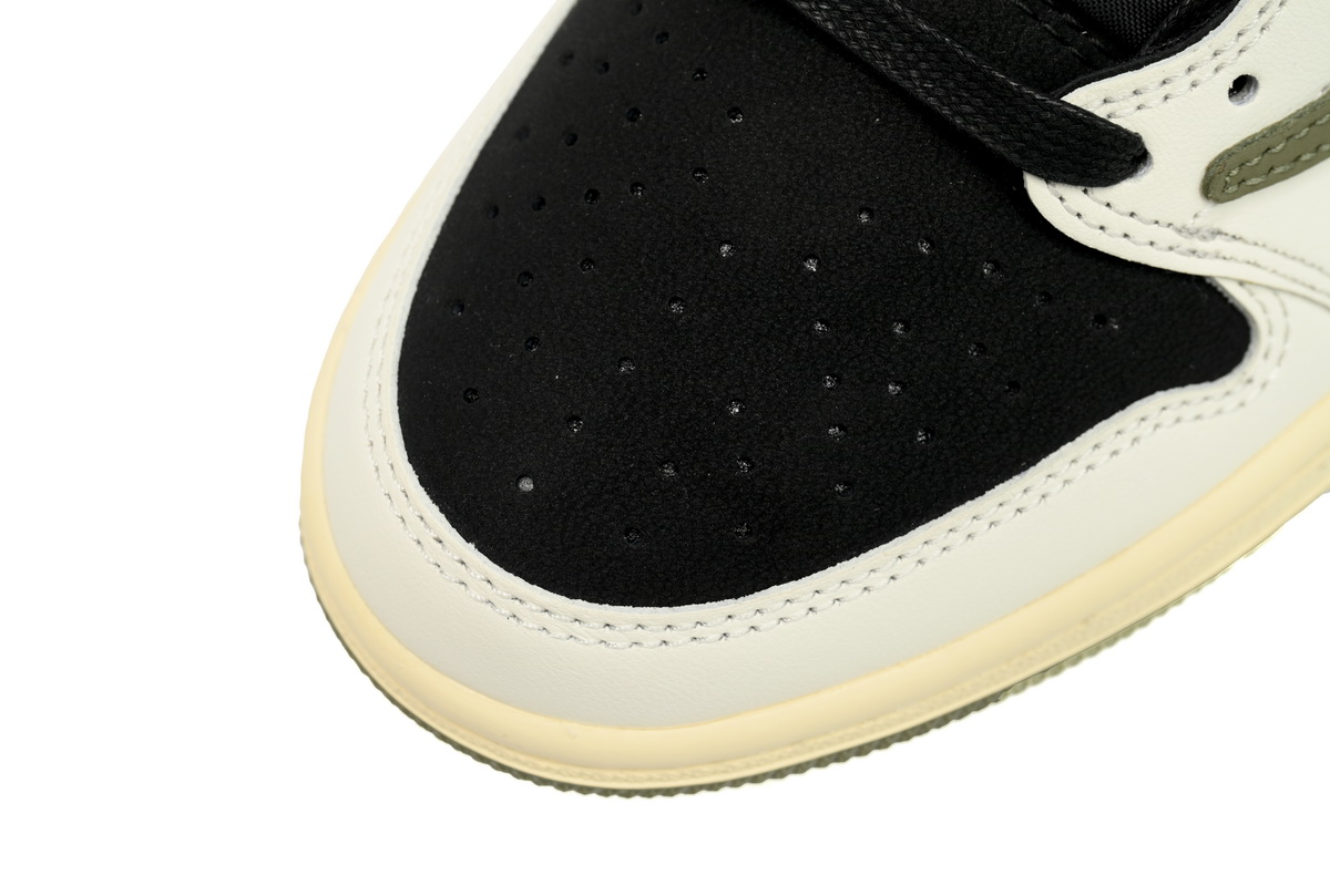 【$59 SALE】Air Jordan 1 Retro Low OG SP Travis Scott Olive (Women's)  DZ4137-106