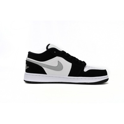 Air Jordan 1 Low Black and White Gray 552780-018  02