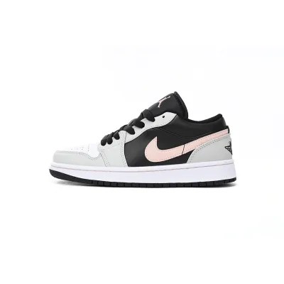 Air Jordan 1 Low Black Grey Pink  553558-062 01