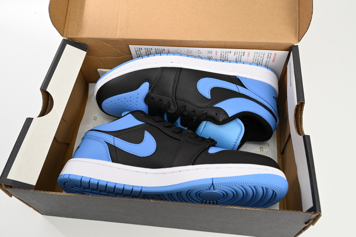 Air Jordan 1 Low Black University Blue 553558-041