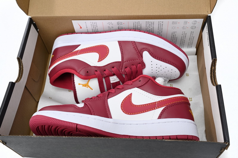 Air Jordan 1 Low Cardinal Red (GS) 553560-607