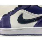 Air Jordan 1 Low Court Purple White 553558-500