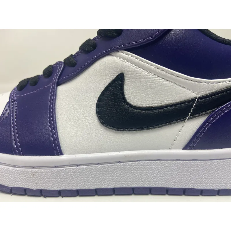 Air Jordan 1 Low Court Purple White 553558-500