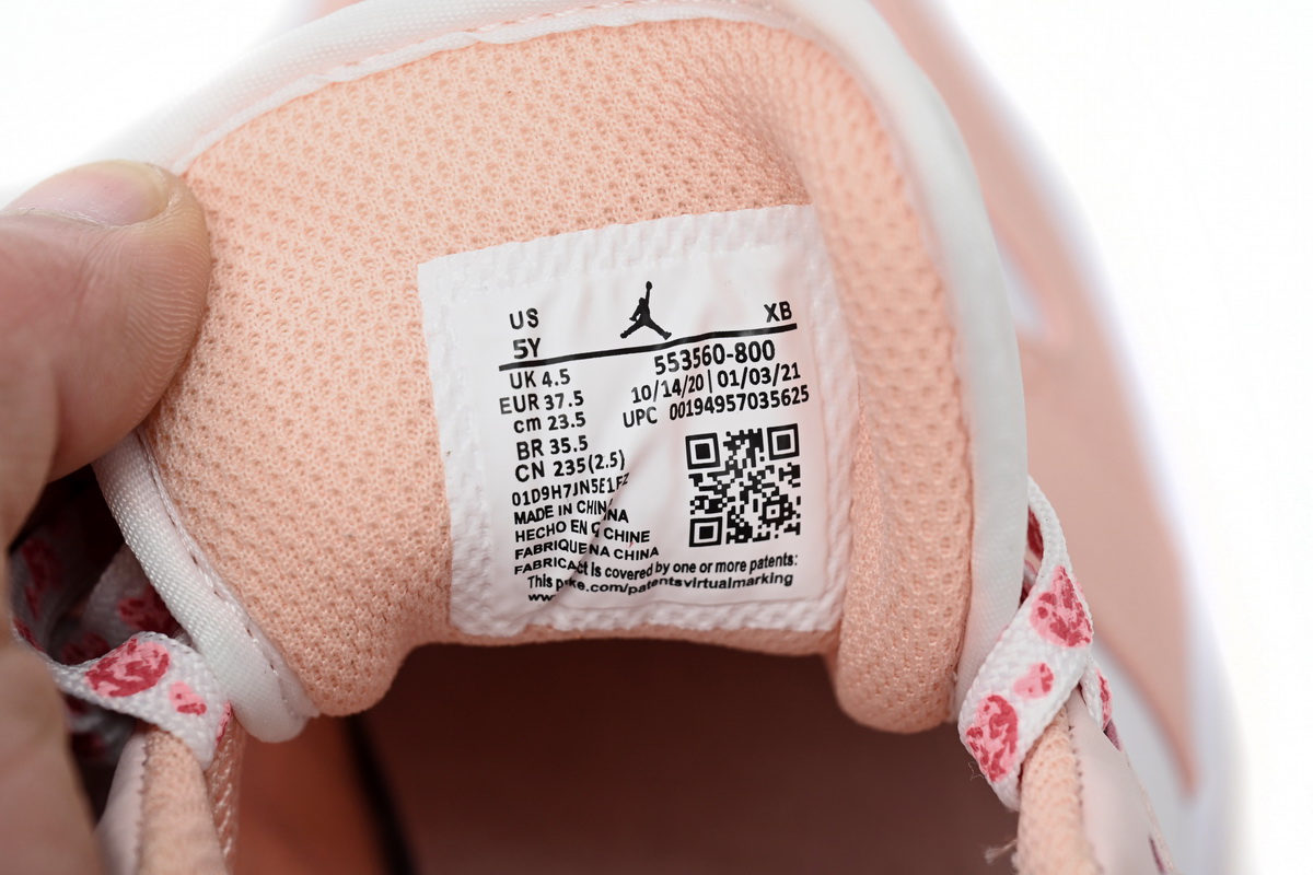 Air Jordan 1 Low Light Arctic Orange Pink (GS)  553560-800