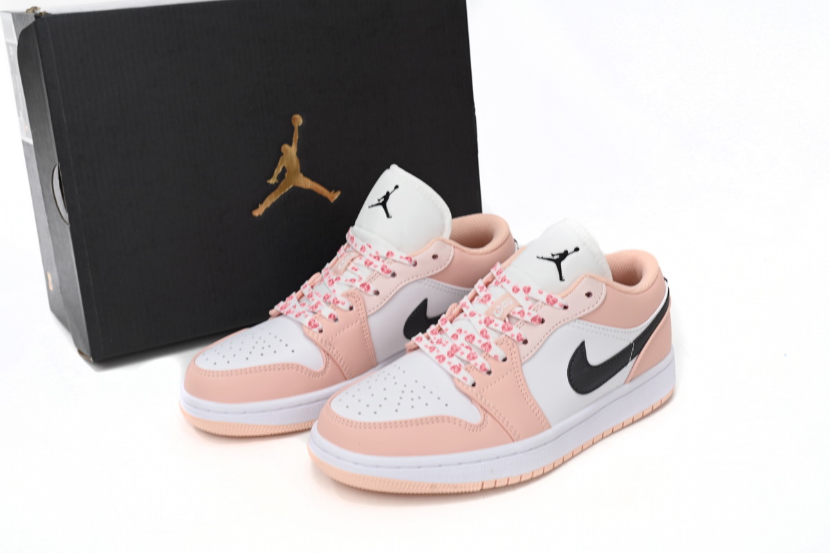Air Jordan 1 Low Light Arctic Orange Pink (GS)  553560-800