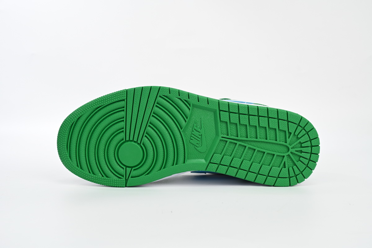 Air Jordan 1 Low Lucky Green Aquatone (Women's) DC0774-304