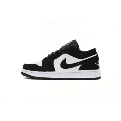 Air Jordan 1 Low New Black and White Panda 553558-001 01