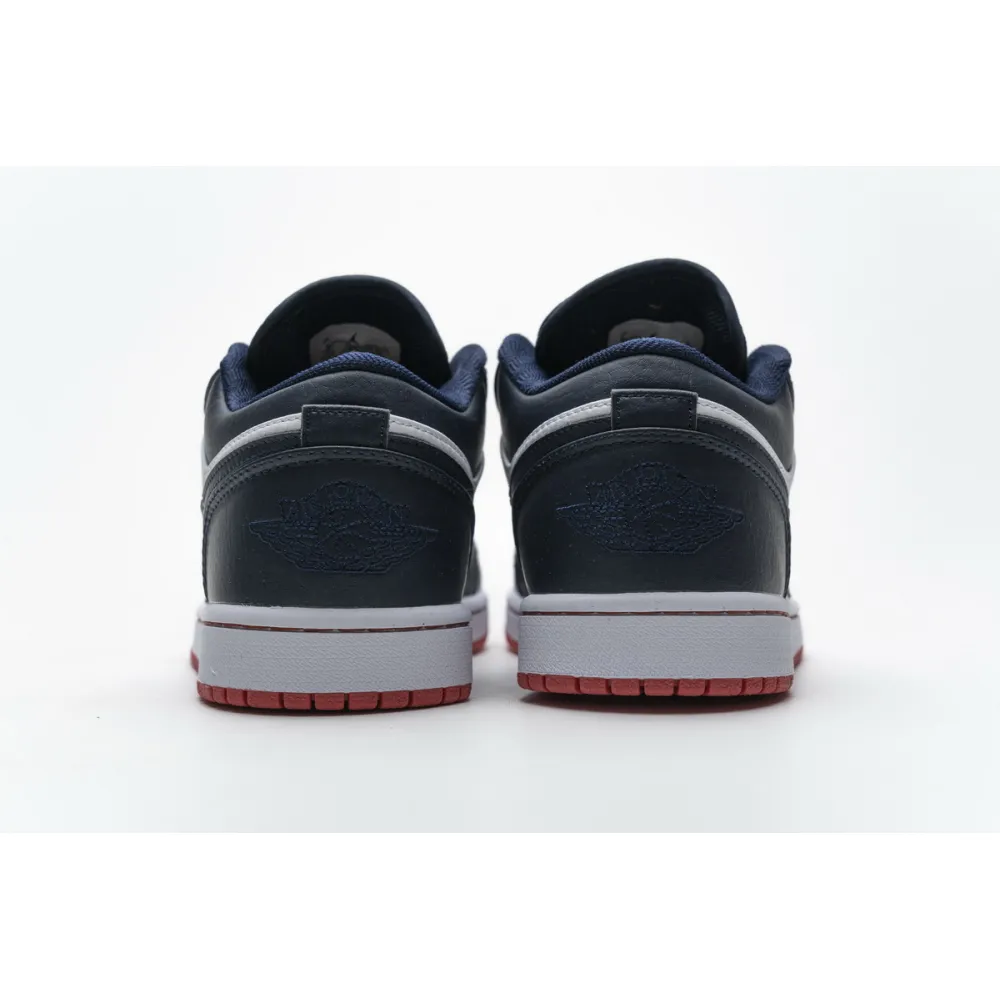 Air Jordan 1 Low Obsidian Ember Glow 553558-481
