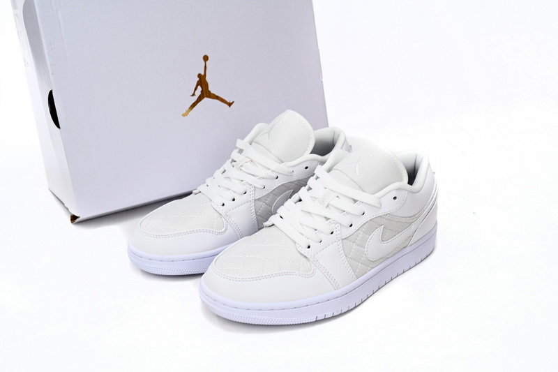 Air Jordan 1 Low Quilted White (Women's) DB6480-100