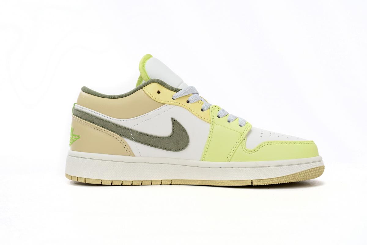 Air Jordan 1 Low Sail White Oil Green (Women's)  FD9906-131 