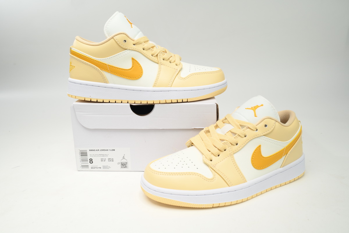 Air Jordan 1 Low Sail Yellow Ochre (Women's) DC0774-170 