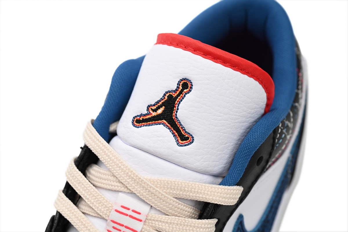 Air Jordan 1 Low SE "Black/Industrial Blue"  FV3622-141