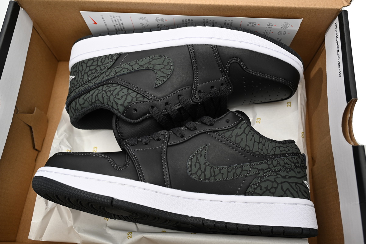 Air Jordan 1 Low SE Black Elephant  FB9907-001