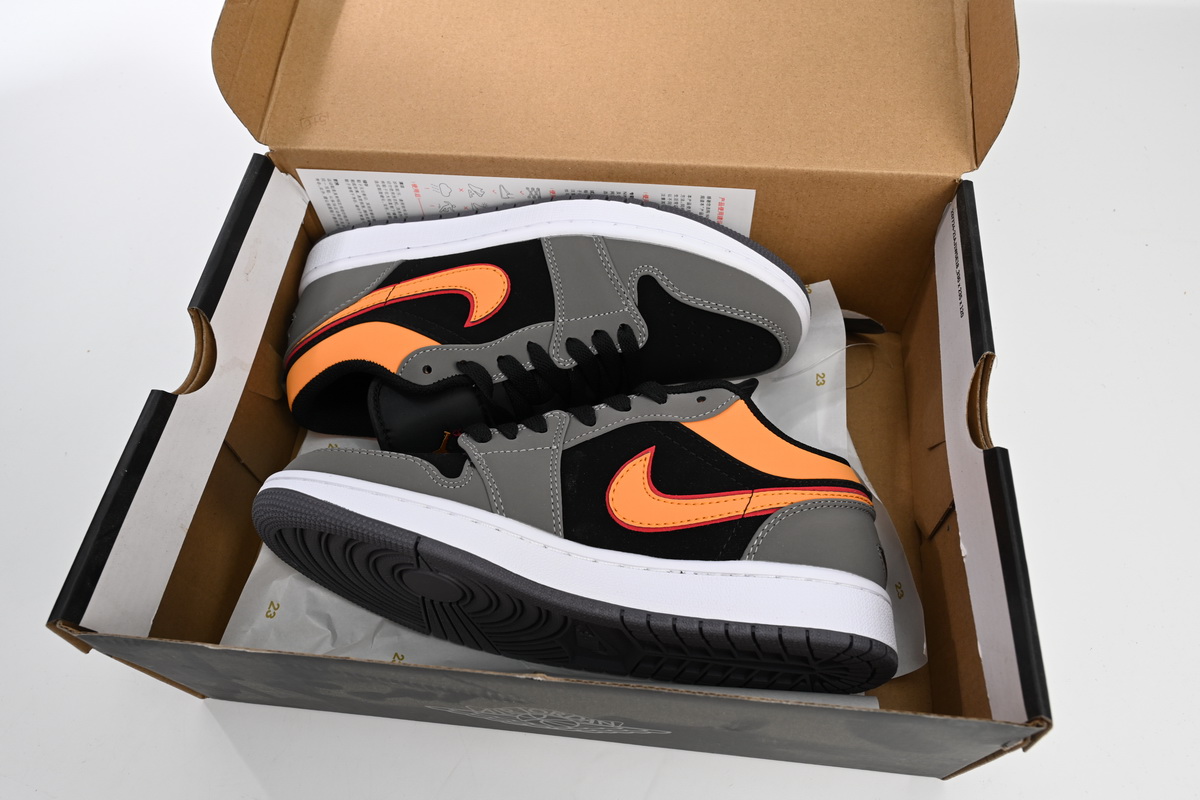 Air Jordan 1 Low SE Light Graphite Vivid Orange FB7308-008