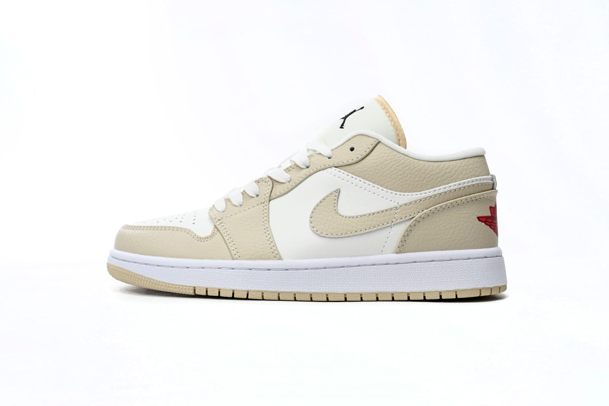Air Jordan 1 Low SE Sail Rattan University Red  FB7168-121