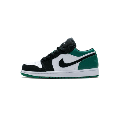 Air Jordan 1 Low White Black Mystic Green 553558-113  01