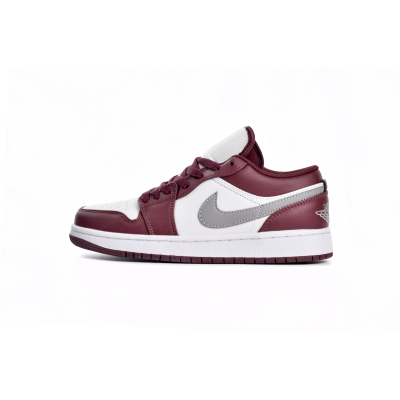 Air Jordan 1 Low White Bordeaux 553558-615 01