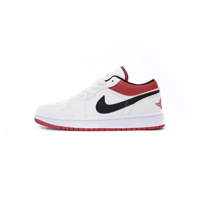 Air Jordan 1 Low White University Red Black  553558-118 01