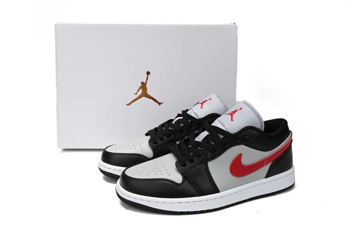 Air Jordan 1 Low Wolf Grey Gym Red (Women