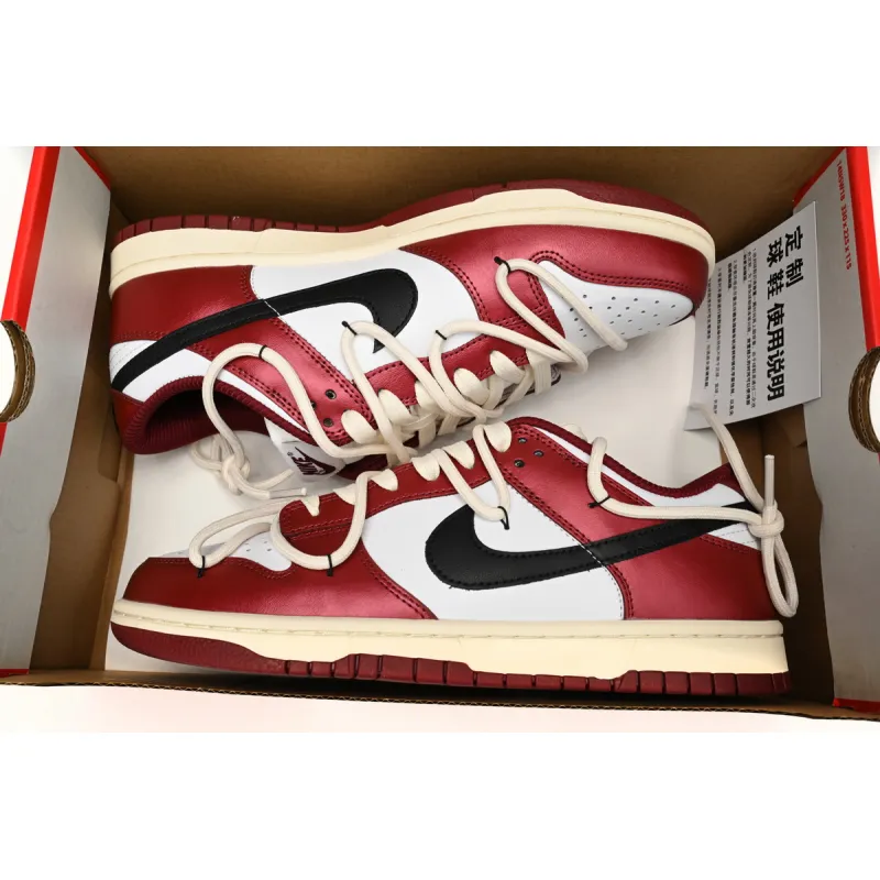  Nike Dunk Low PRM 'Team Red' FJ4555-100