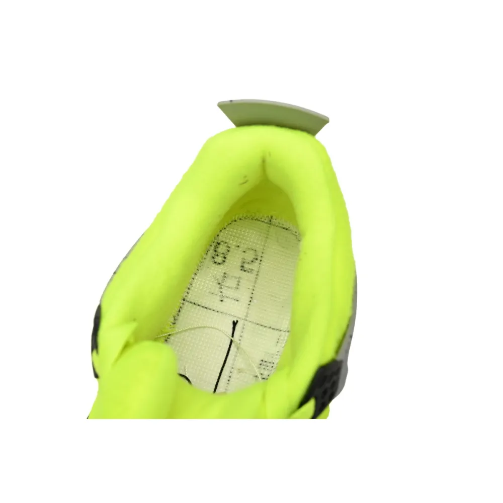  Tagz x Air jordan 4 Plush Fluorescent Yellow DV6773-700