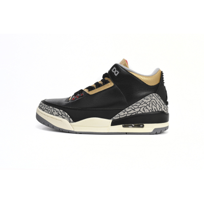 Air Jordan 3 Retro Black Cement Gold (Women's) CK9246-067 01