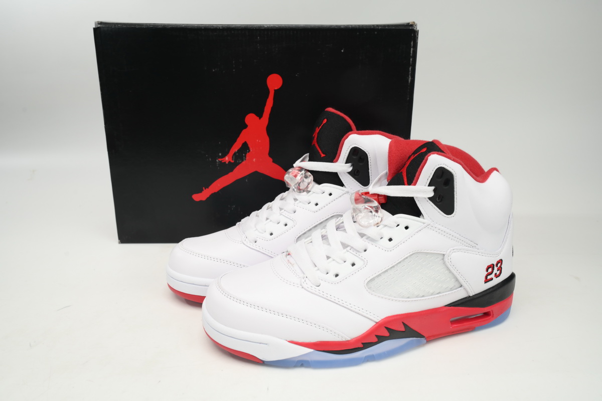 Air Jordan 5 Retro Fire Red Black Tongue (2013) 136027-120