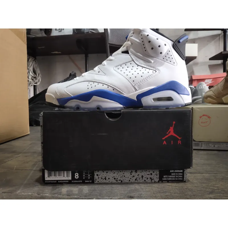 Air Jordan 6 Retro Sport Blue (2014) 384664-107
