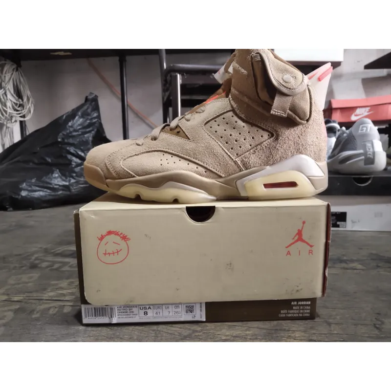 Air Jordan 6 Retro Travis Scott British Khaki DH0690-200