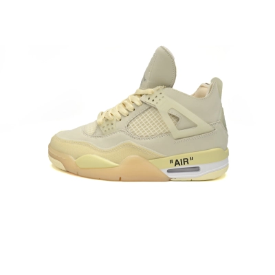 Jordan 4 Retro Off-White Sail (Women's)  CV9388-100  01