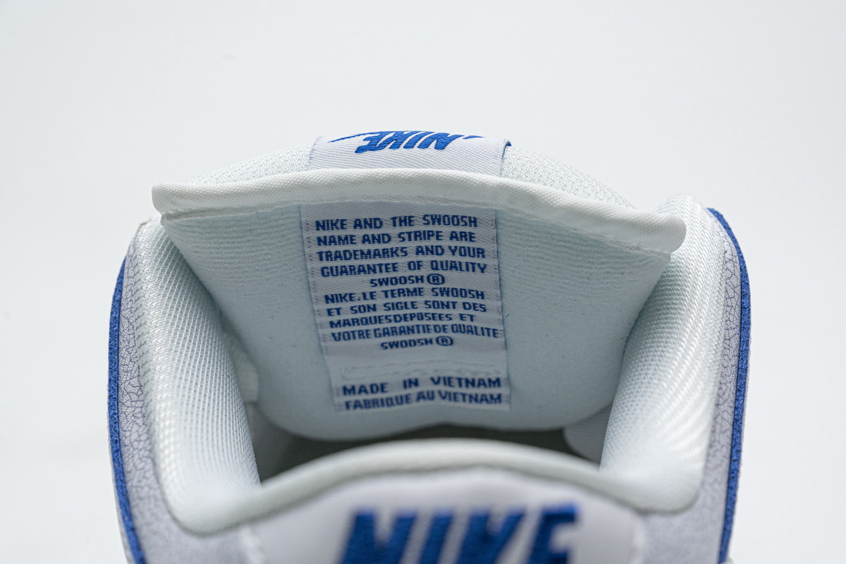 Nike SB Dunk Low Premium White Game Royal CJ6884-100