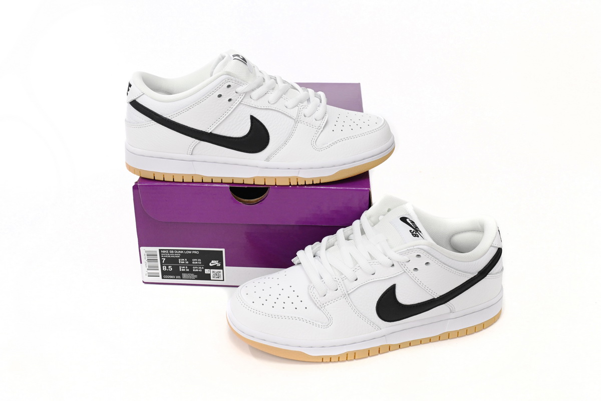Nike SB Dunk Low Pro White Gum CD2563-101