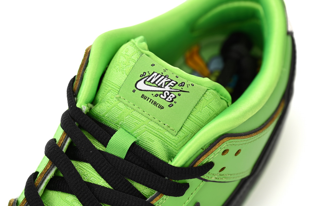 Nike SB Dunk Low The Powerpuff Girls Buttercup FZ8319-300