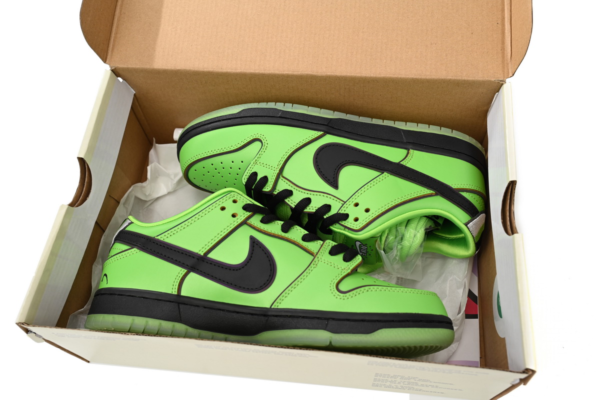 Nike SB Dunk Low The Powerpuff Girls Buttercup FZ8319-300