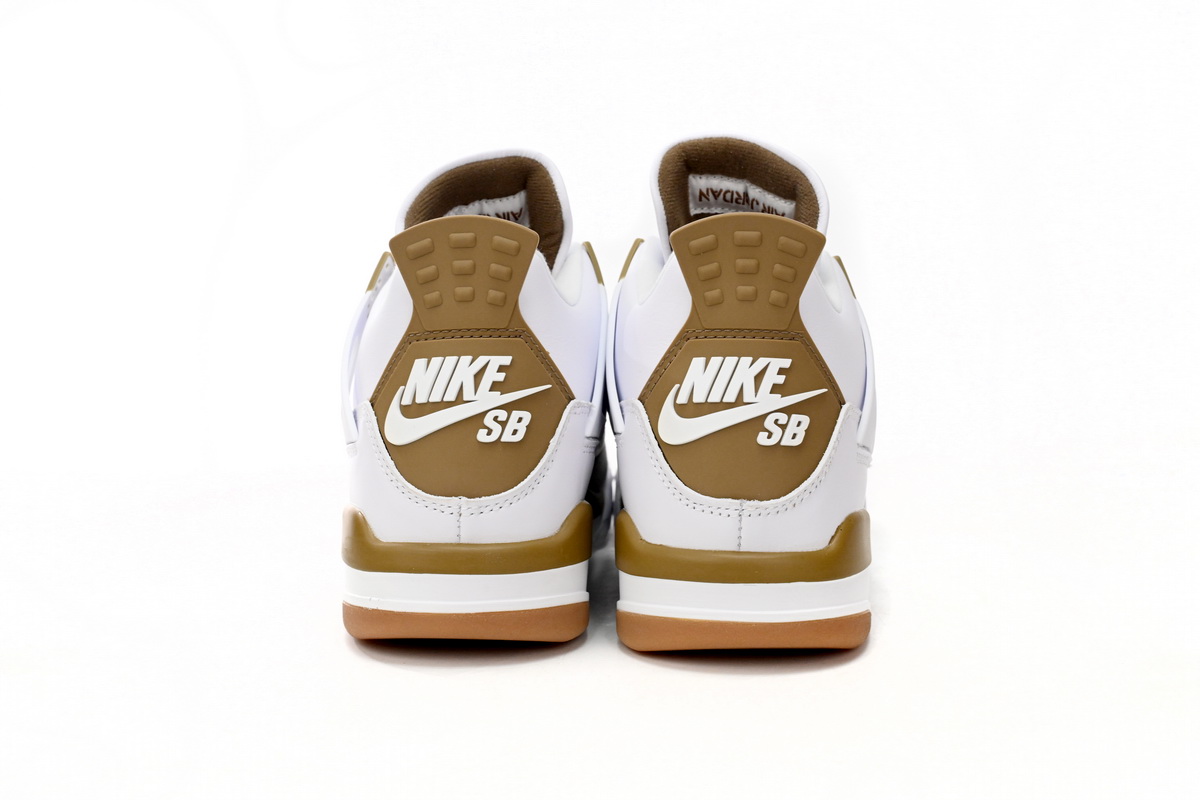 Nike SB x Air Jordan 4 White Brown  DR5415-120
