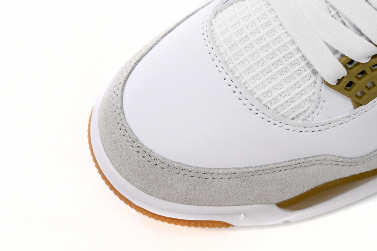 Nike SB x Air Jordan 4 White Brown  DR5415-120