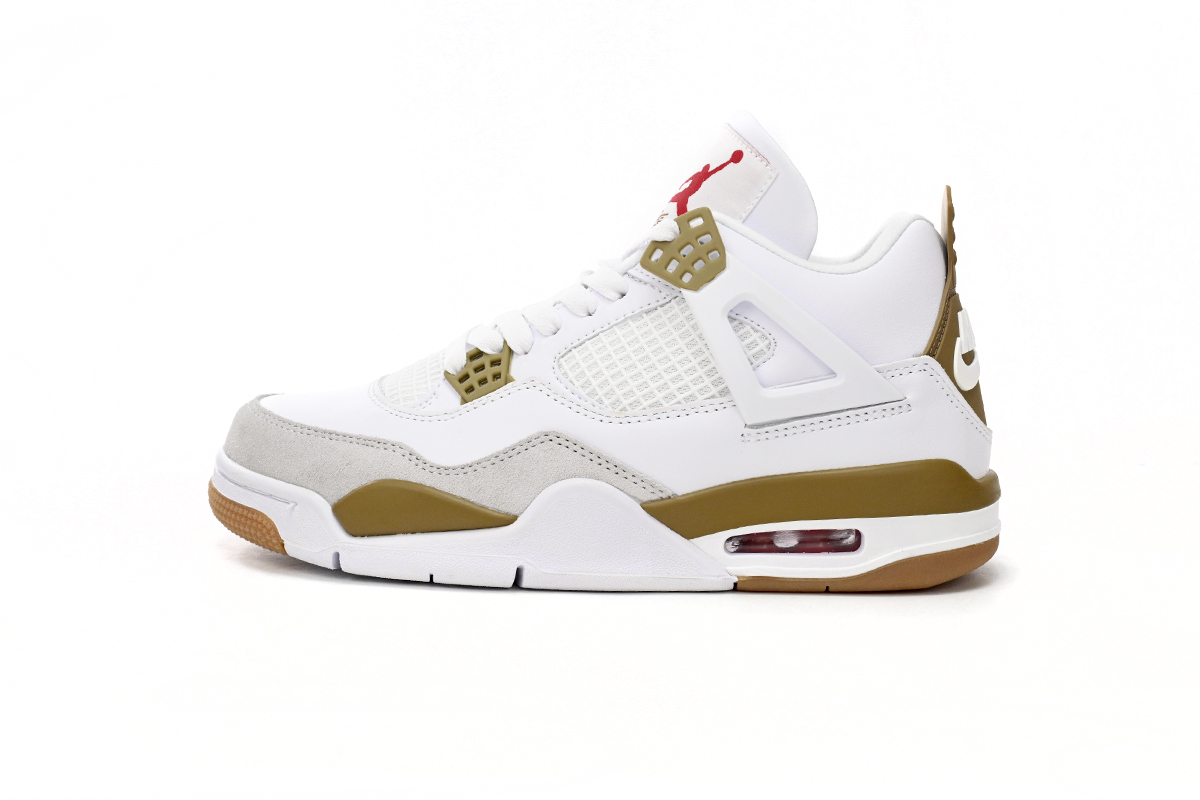 Nike SB x Air Jordan 4 White Brown  DR5415-120