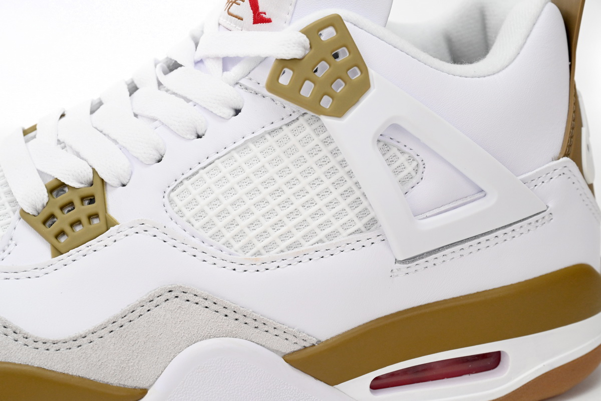 Nike SB x Air Jordan 4 White Brown  DR5415-120