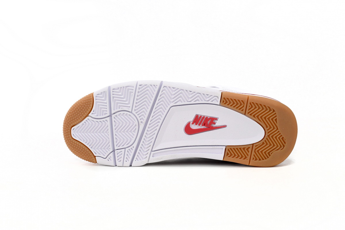 Nike SB x Air Jordan 4 White Red DR5415-160