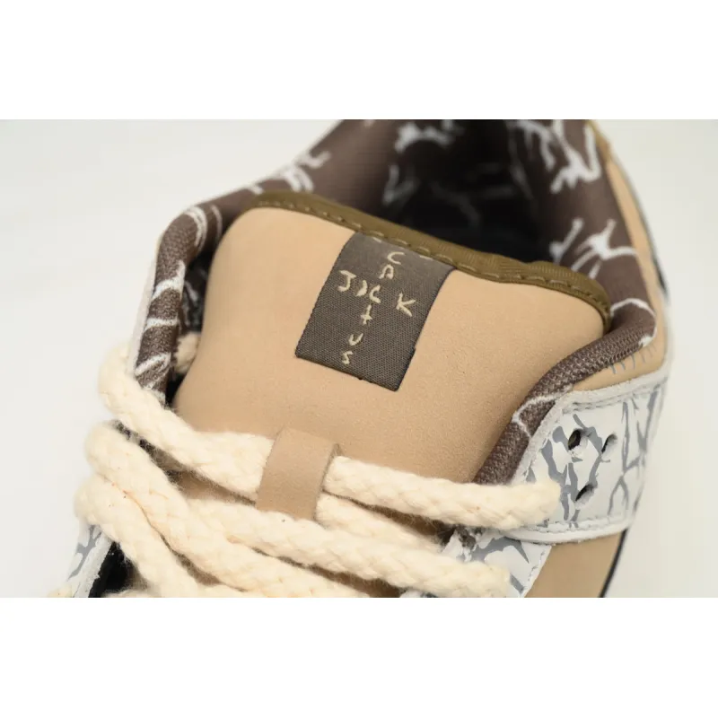 Nike Travis Scott X SB DunkGrey White Cashew Fruit  CT5053-010  