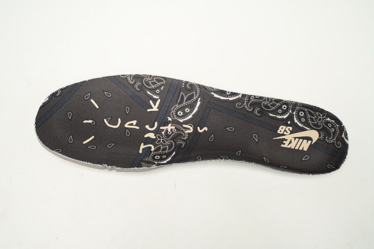 Nike Travis Scott X SB DunkGrey White Cashew Fruit  CT5053-010  