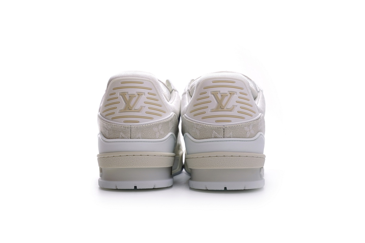 l**is V*t*n trainer white denim  ms0241