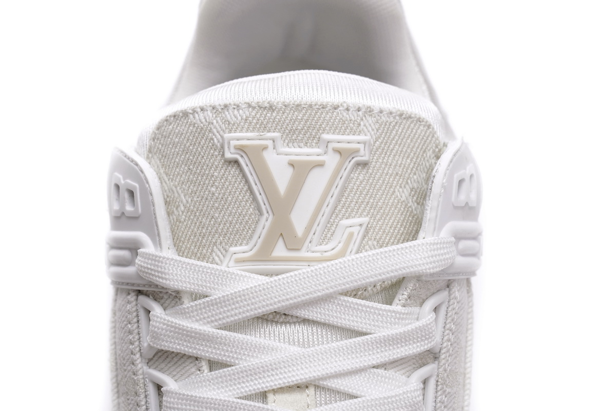 l**is V*t*n trainer white denim  ms0241