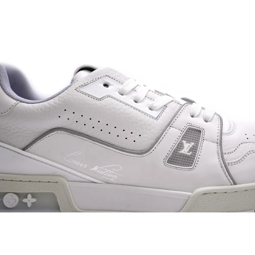  Louis Vuitton Trainer White Litchi Pattern  FD0221