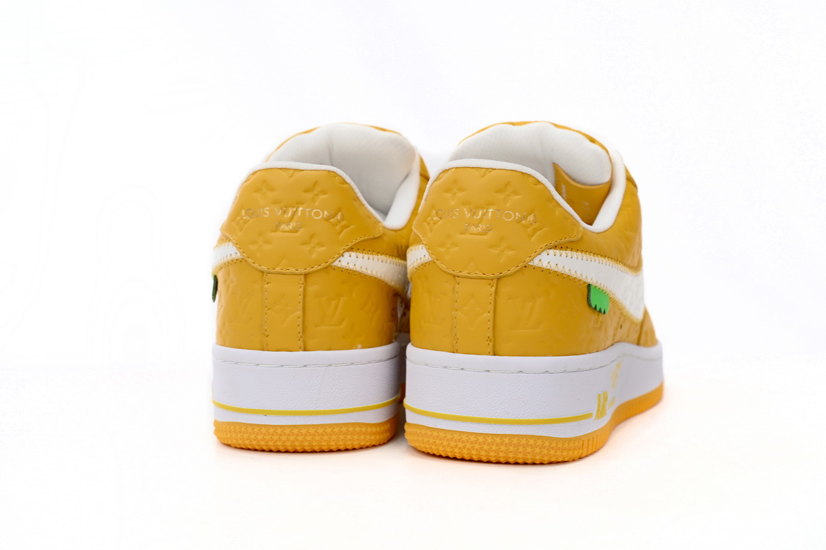 l**is V*t*n x nike air force 1 co branded white yellow