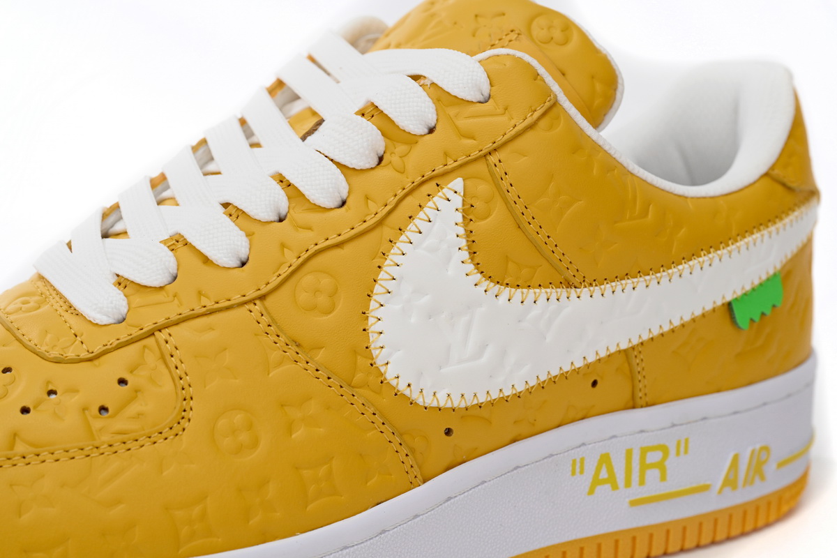 l**is V*t*n x nike air force 1 co branded white yellow