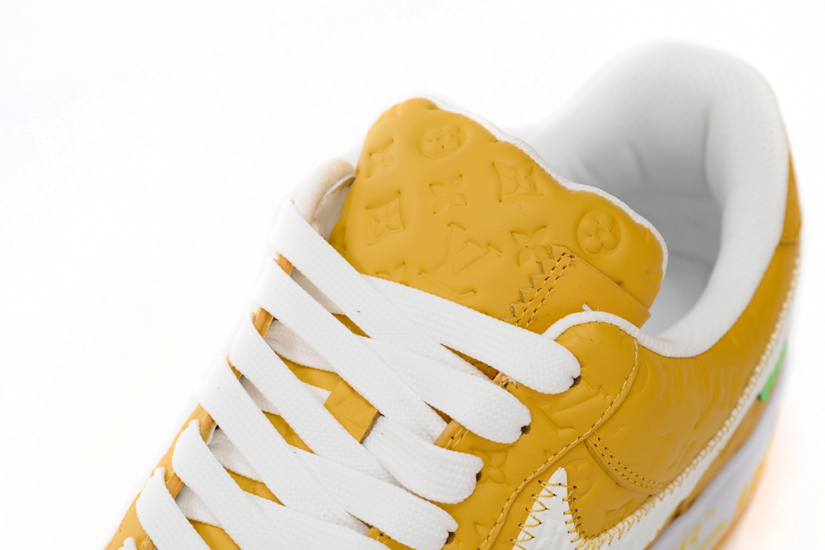 l**is V*t*n x nike air force 1 co branded white yellow