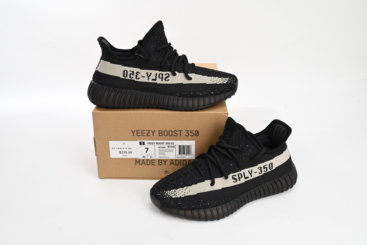 Adidas Yeezy Boost 350 V2 Core Black White (2016/2022) BY1604 