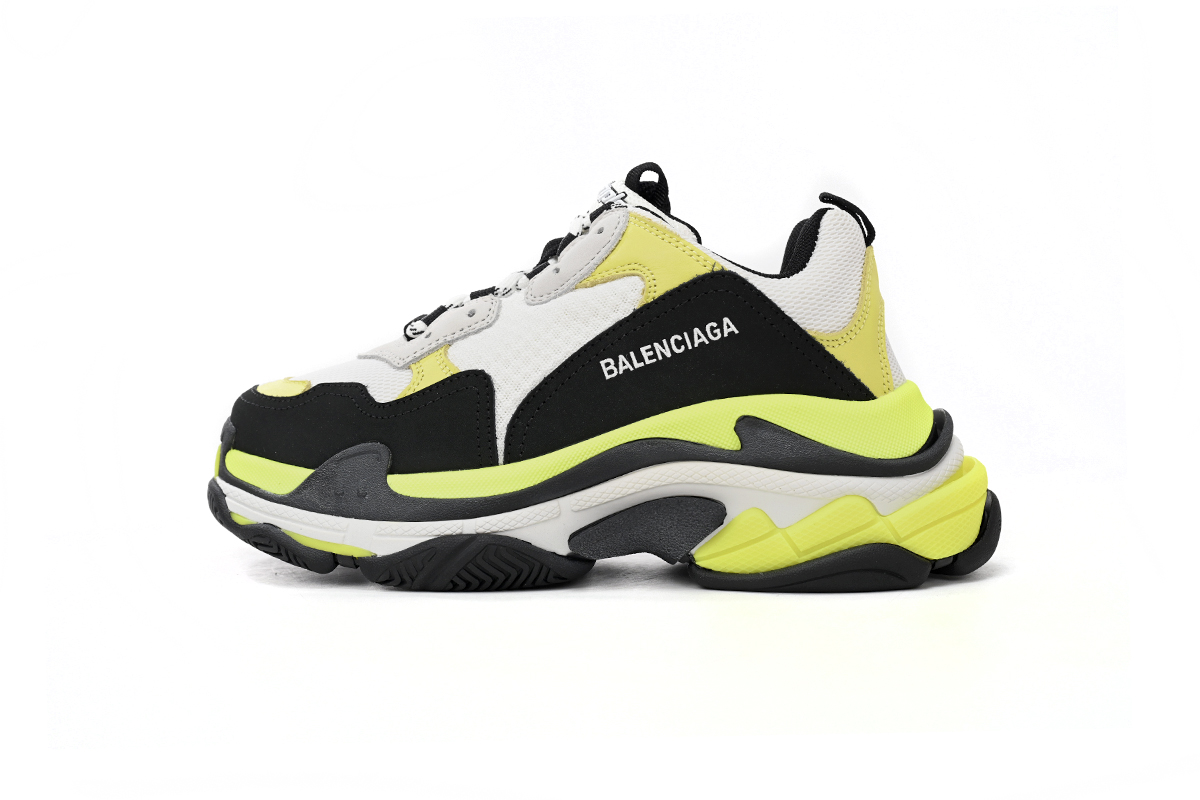 Balenciaga Black, White, And Yellow  524039 W09OH 7079